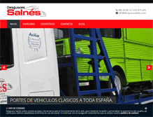 Tablet Screenshot of desguacesalnes.com